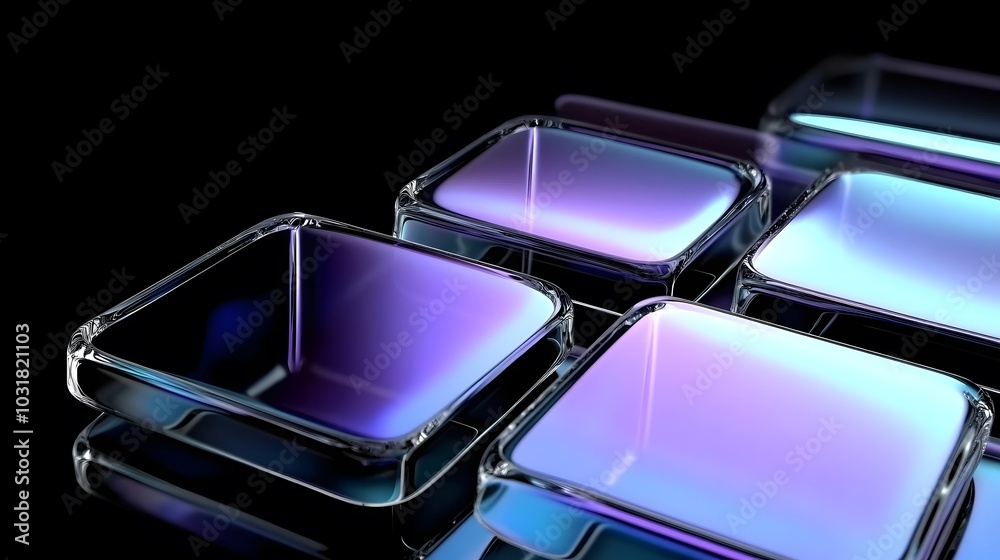 Dark background design, abstract geometric blocks, 3d render Dark background design, abstract geometric blocks, 3d render