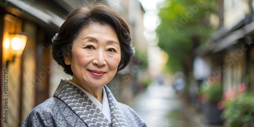 年配の日本人女性