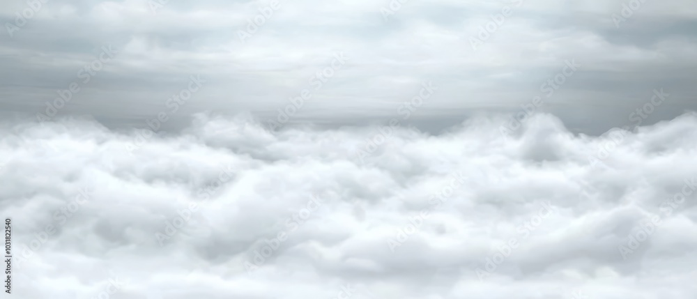Obraz premium A cloudy sky with a plane traversing the middle, another plane situated therein