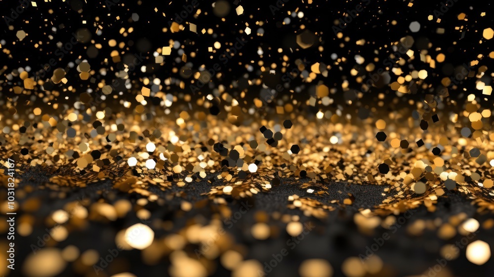 Golden Sparkle Abstract Background Golden Sparkle Abstract Background