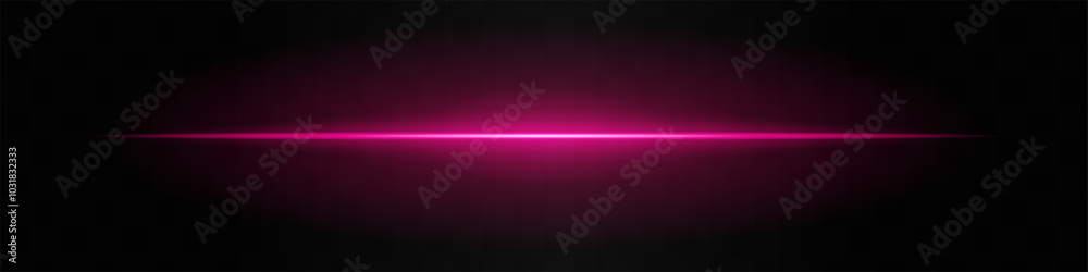 Pink light beam. A sharp horizontal purple beam with a bright center, fading into darkness on both sides. Ideal for sci-fi designs, light transitions, or futuristic effects. Pink light beam. A sharp horizontal purple beam with a bright center, fading into darkness on both sides. Ideal for sci-fi designs, light transitions, or futuristic effects.