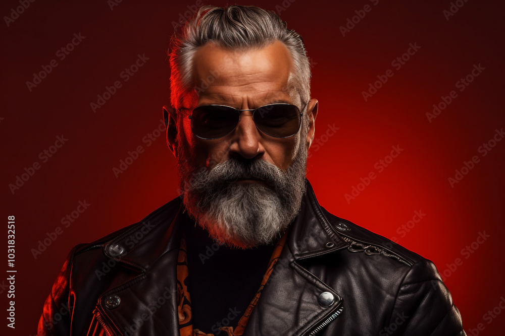 Brutal metal music lover rocker band member diversity age, cool punk style, Generative AI photo Brutal metal music lover rocker band member diversity age, cool punk style, Generative AI photo