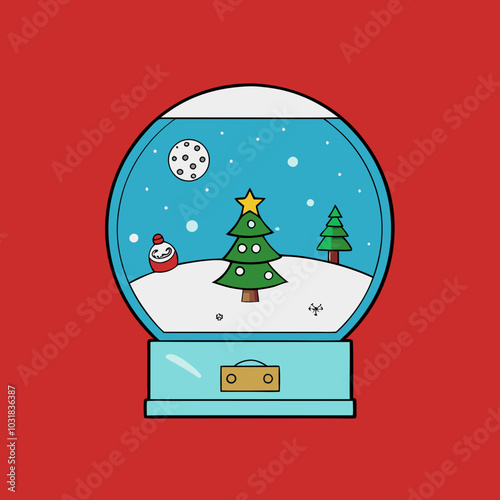 A new year with snow globes photo