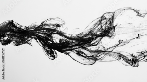 Ethereal Monochrome Dance: Fluidity in Motion