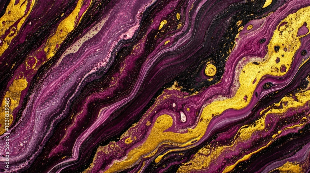 Obraz premium Mesmerizing Amethyst Geode - Abstract Fluid Art