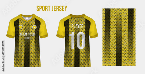Sport jersey design fabric textile for sublimation.