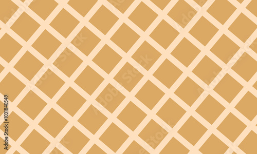 Checkered rhombic background and pattern. Linear seamless repeating vector design. Waffle texture and surface. Vector illustration isolated on white  background.  EPS 10