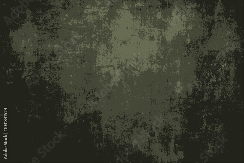 Grunge Textur Vektor Hintergrund Template - Grün im Camouflage Look