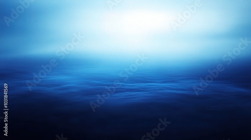 Tranquil Blue Ocean Waters in Soft Light