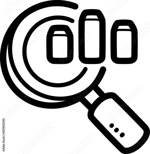 Data analysis doodle vector icon and illustration