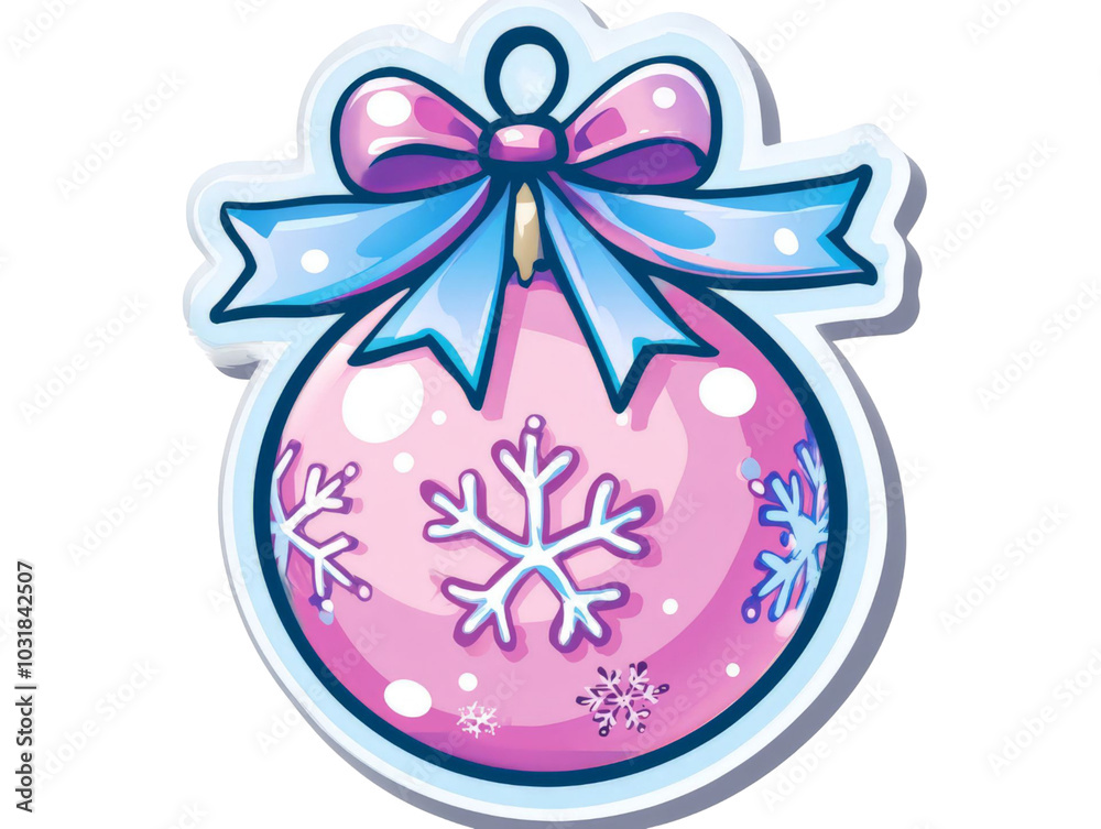 Pink Christmas Ornament. Pink Christmas Ornament.