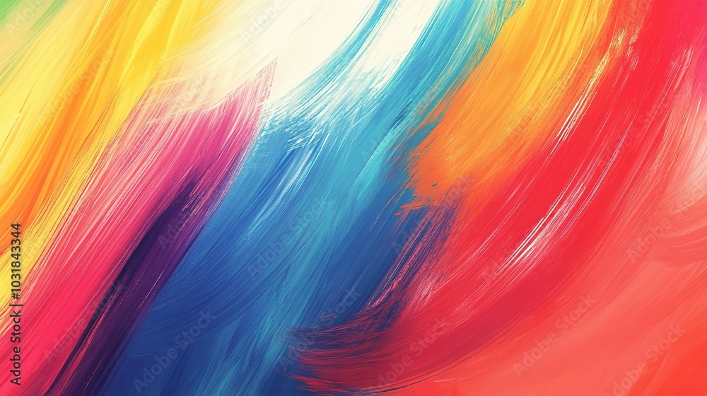 Vibrant Abstract Colorful Brush Stroke Background Vibrant Abstract Colorful Brush Stroke Background