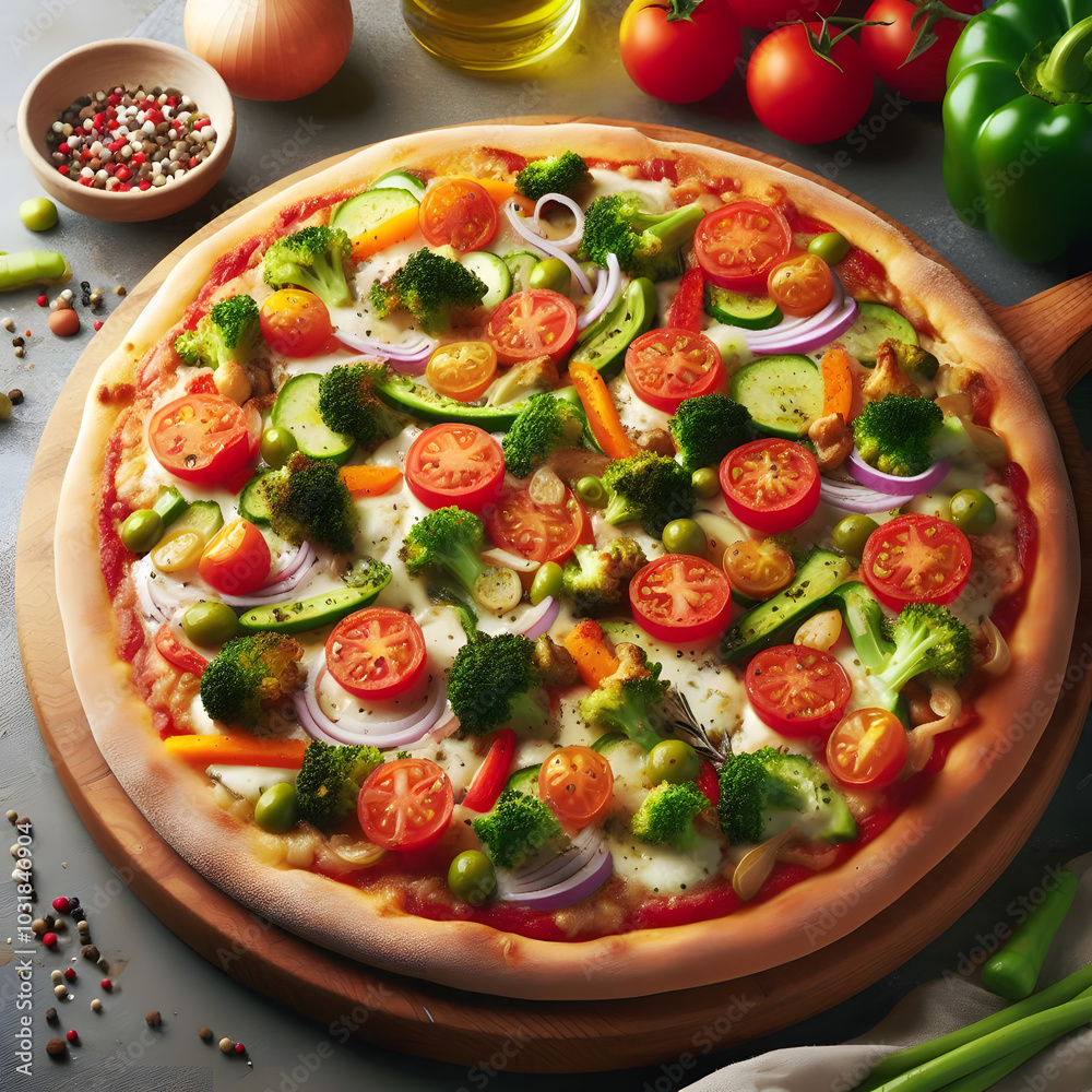 vegan pizza with tomatoes and mozzarella vegan pizza with tomatoes and mozzarella