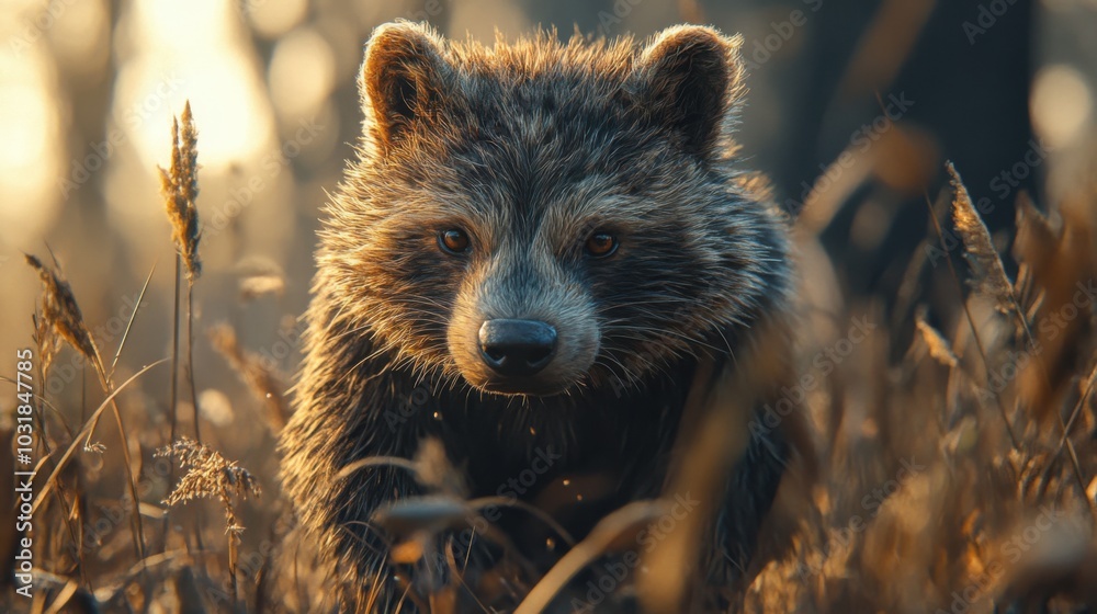 Obraz premium wild boar in forest