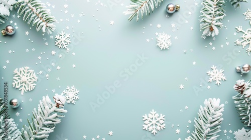 Merry Christmas and Happy New Year background