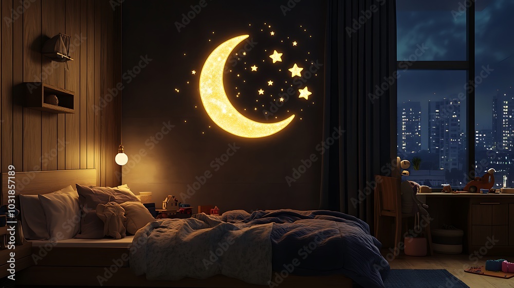 Elegant and Cozy Modern Bedroom Interior Design with Stylish Decor, mockup, poster and Background Elegant and Cozy Modern Bedroom Interior Design with Stylish Decor, mockup, poster and Background