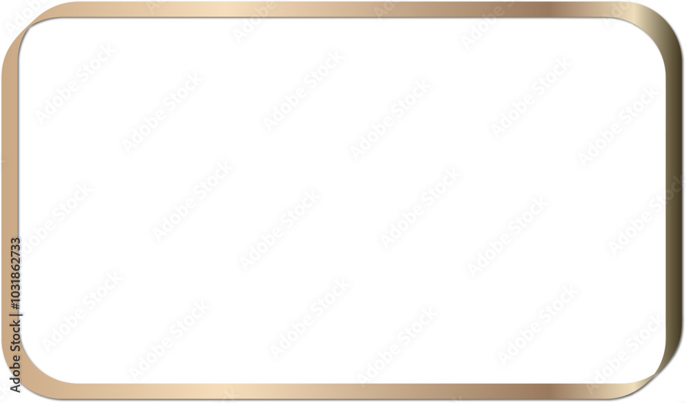 Round Rectangle Frames Rectangle Border Layout gold frames Picture ...