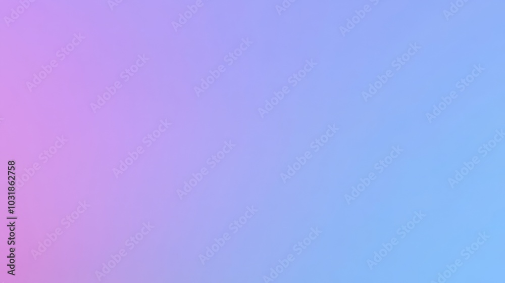 Naklejka premium Serene Gradient Sky - Tranquil Pastel Blue and Pink Horizon