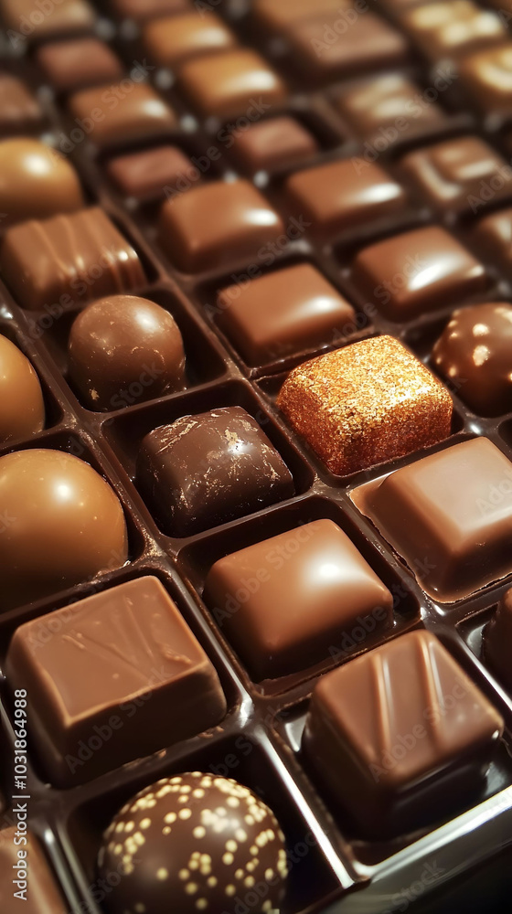 Luxurious artisan chocolates, rich flavors, gourmet indulgence, elegant presentation, perfect for gifting or personal treat Luxurious artisan chocolates, rich flavors, gourmet indulgence, elegant presentation, perfect for gifting or personal treat