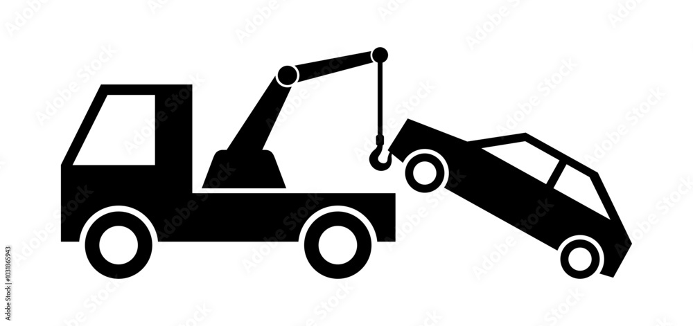 auto pomoc drogowa - holowanie samochodu ikona auto pomoc drogowa - holowanie samochodu ikona