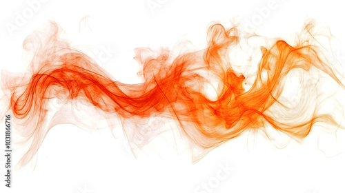 Fiery Flames isolated on white background