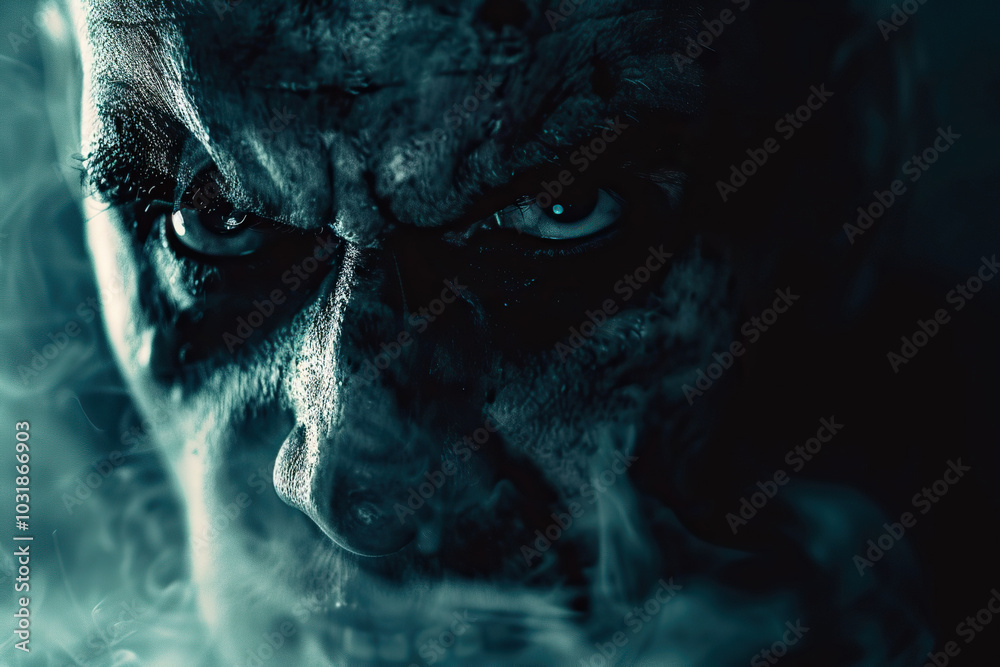 Scary zombie wandering in a street with dramatic lighting on celebration holiday Halloween Scary zombie wandering in a street with dramatic lighting on celebration holiday Halloween