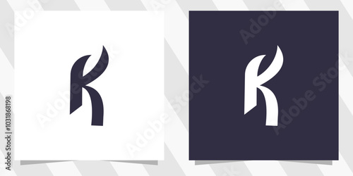 letter k logo design vector