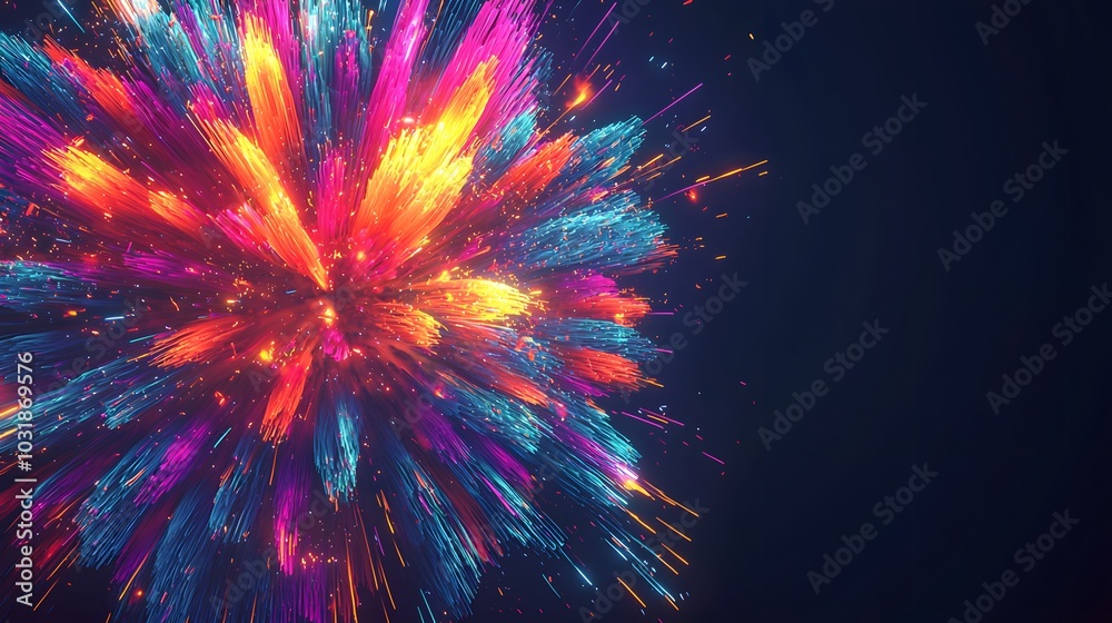 Obraz premium Abstract Colorful Explosion.