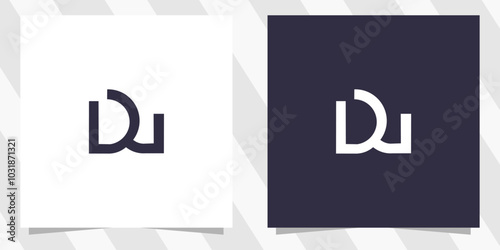 letter wd dw logo design