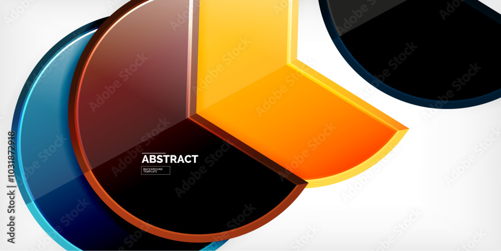 Glass reflective geometric round shapes background. Vector Illustration For Wallpaper, Banner, Background, Card, Book Illustration, landing page Glass reflective geometric round shapes background. Vector Illustration For Wallpaper, Banner, Background, Card, Book Illustration, landing page