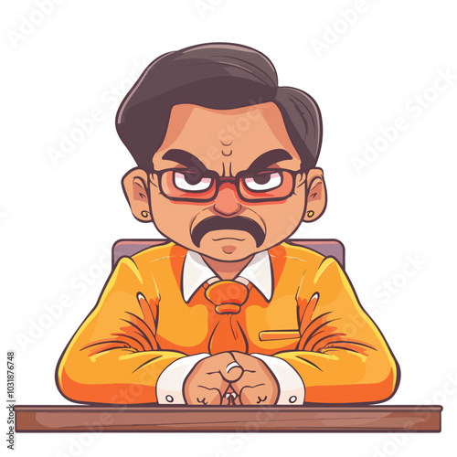 Wallpaper Mural Angry Indian Lawyer in Courtroom, Frustrated Gesture Torontodigital.ca