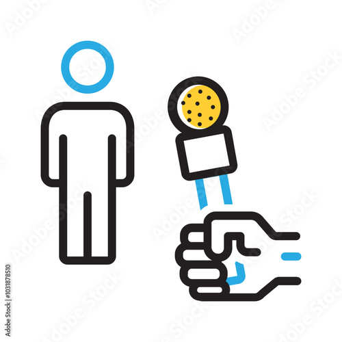 Vector multi color icon for Public relation