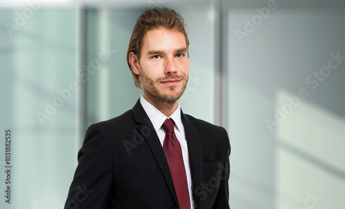 Wallpaper Mural Confident businessman in modern office Torontodigital.ca
