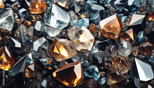 Abstract crystal background