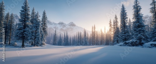 The Winter Snowy Forest