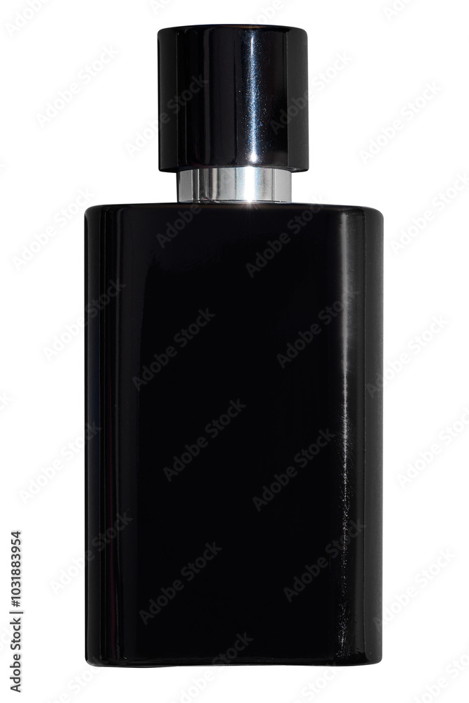 Naklejka premium Black perfume glass bottle design element