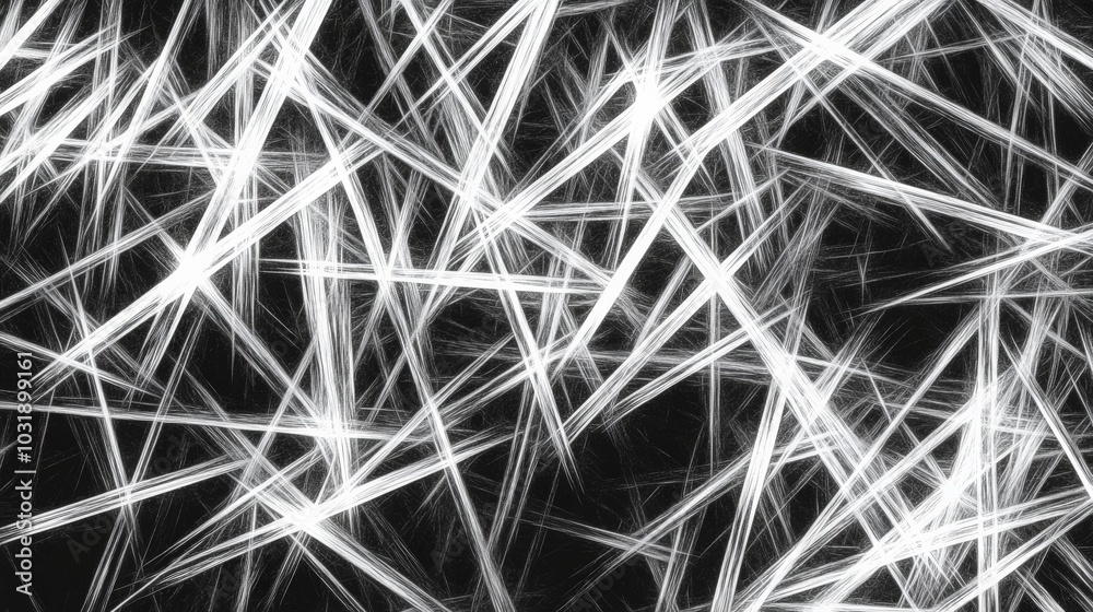 Monochrome Chaos: Intertwining Threads of Light Monochrome Chaos: Intertwining Threads of Light