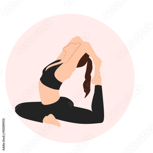 yoga pose silhouette