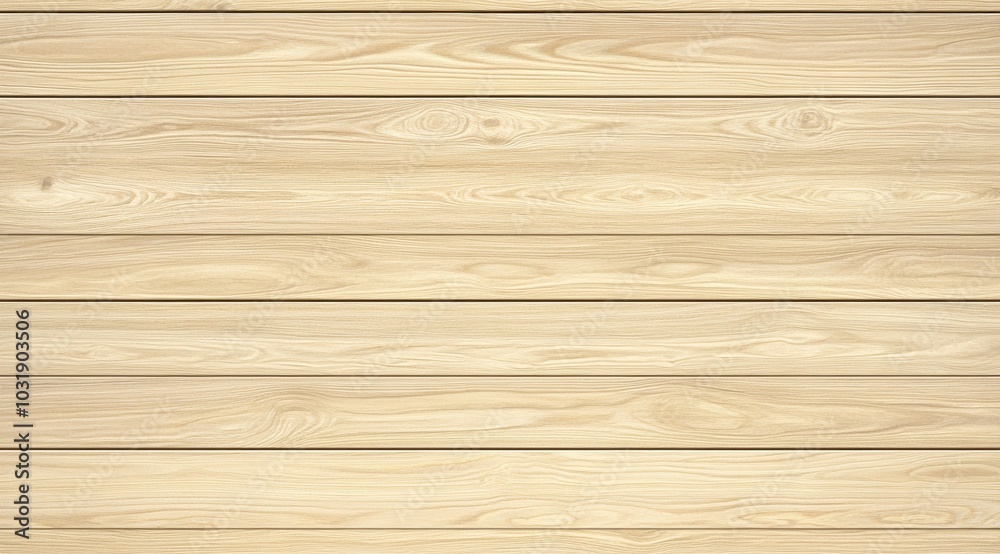 Fototapeta premium Light beige wood background, top view with high resolution, neutral tones, soft shadows, and natural colors, showcasing detailed textures and hyper-realistic quality.
