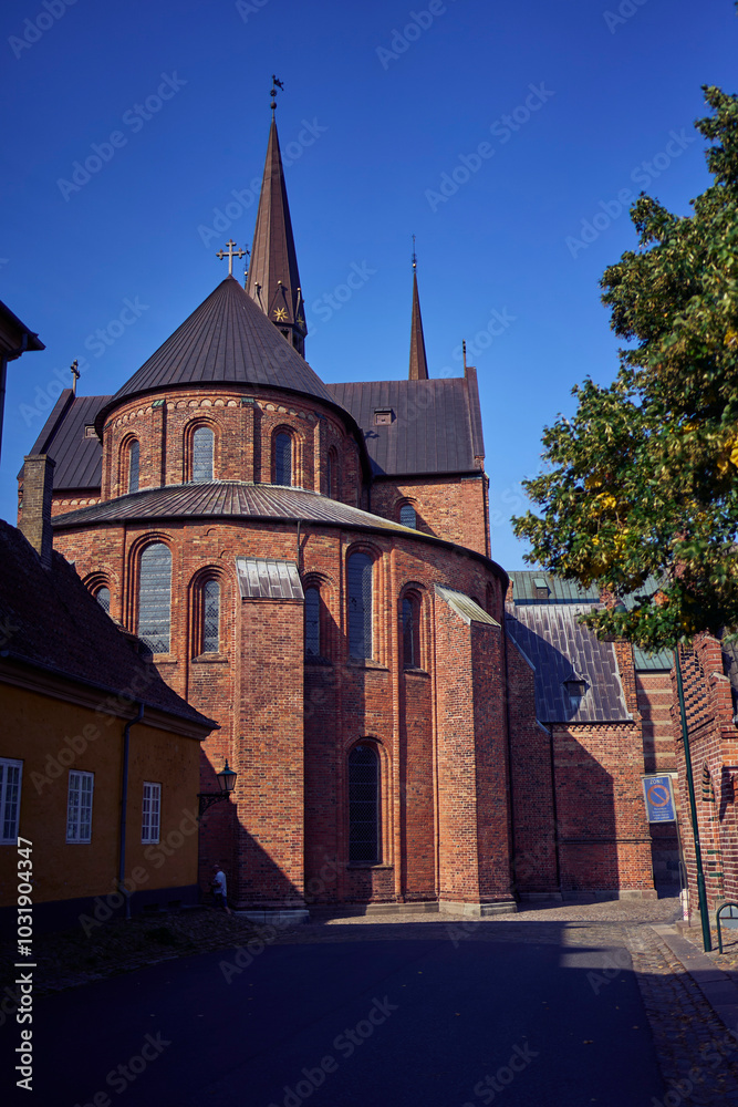 Obraz premium streets and views of the European town of Roslilde, Denmark