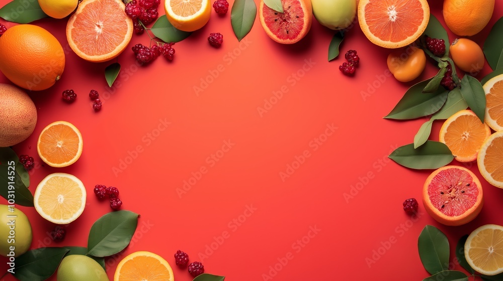 Fruits and berries background Fruits and berries background