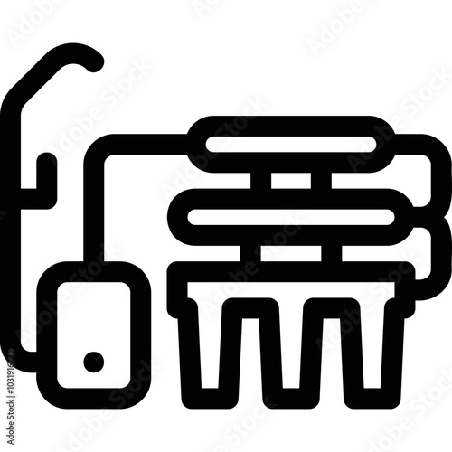 Simple vector icon reverse osmosis