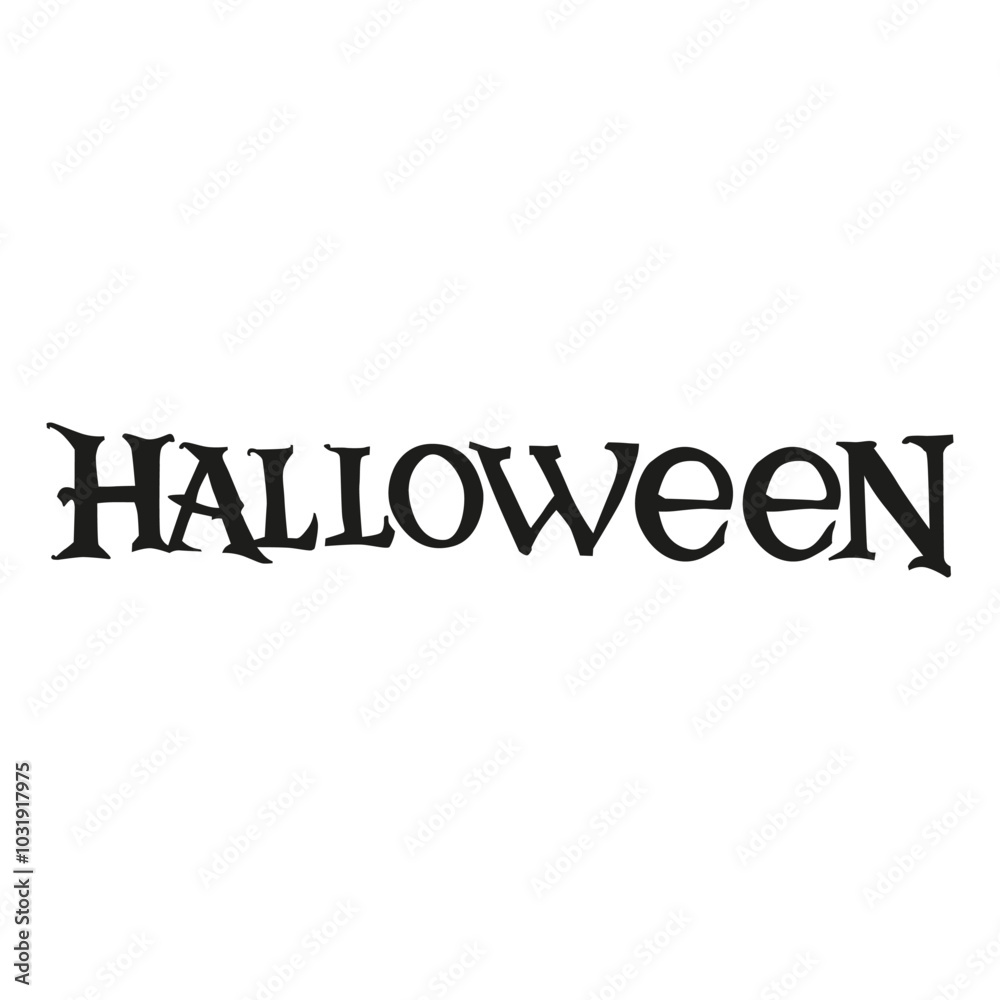 Vector lettering for Halloween. text in flat style. grunge font template for holiday design Vector lettering for Halloween. text in flat style. grunge font template for holiday design