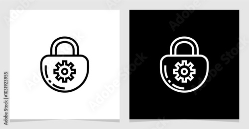 Investment or Legal Minimalist Single Set Icon Vector