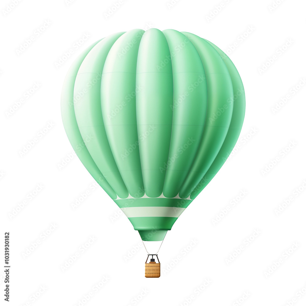 Fototapeta premium 투명배경 위의 열기구 오브젝트, PNG파일