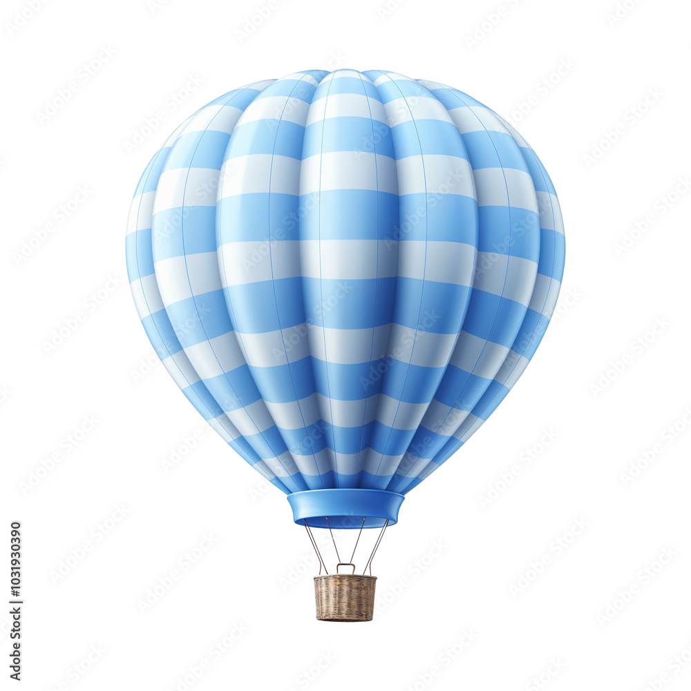 Naklejka premium 투명배경 위의 열기구 오브젝트, PNG파일