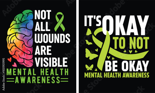 Fight the Stigma Mental Health Awareness, t-shirt design, Mental Health Awareness Depression Human Brain Illness Support T-Shirt Design, mental health sublimation t-shirt design