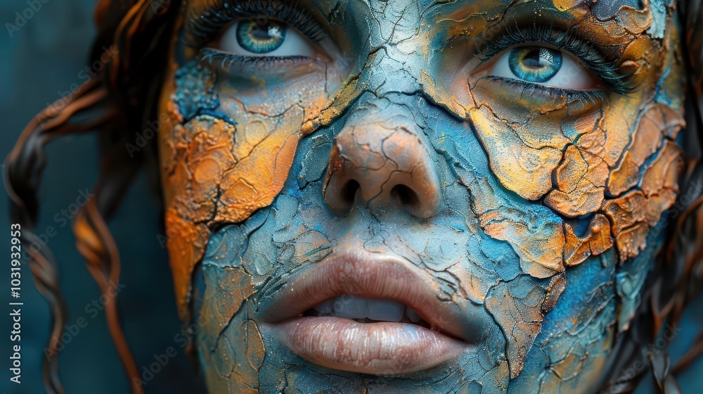 Artistic Sculpture, vibrant colors, close-up, creative process, detailed Artistic Sculpture, vibrant colors, close-up, creative process, detailed