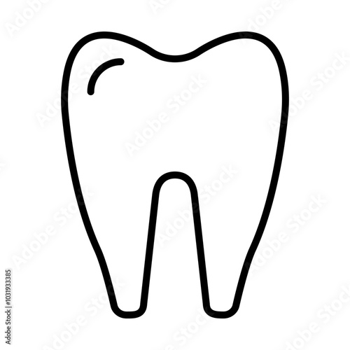 Tooth line icon