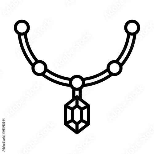 Jewelery line icon